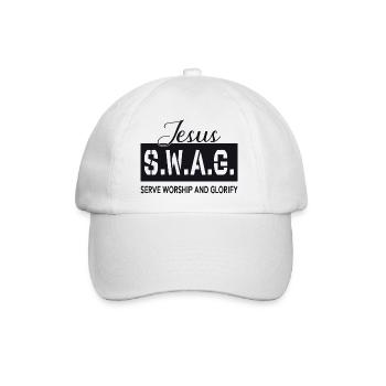 Jesus Swag - Baseball Cap - white/white - Front