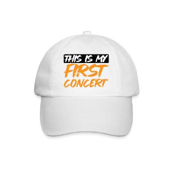 This Is My First Concert 37 - Baseball Cap - white/white - Front
