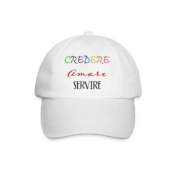 Love Believe Serve - Love Agape - Casquette classique - blanc/blanc - Devant