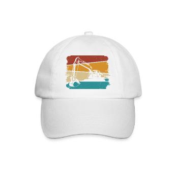 Bagger - Baseballkappe - Weiß/Weiß - Vorne