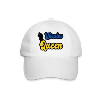 Ukraine Königin - Baseballkappe - Weiß/Weiß - Vorne