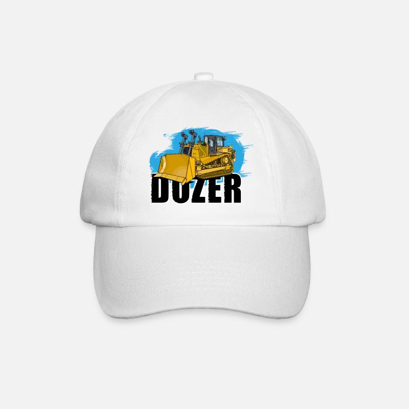 Bulldozer or bulldozer - Baseball Cap - white/white