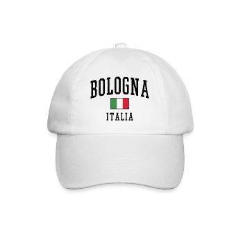 Bologne - Italie Drapeau - Casquette classique - blanc/blanc - Devant