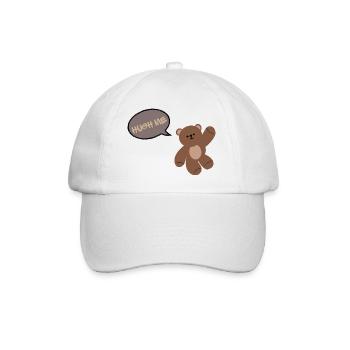 Embrasse-moi : Ours avec une inscription - Casquette classique - blanc/blanc - Devant