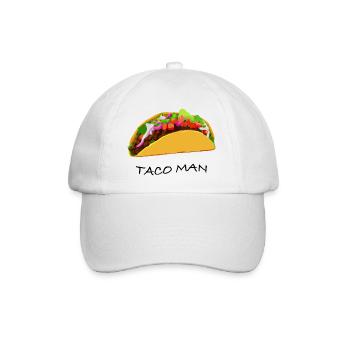 Taco Mann - Baseballkappe - Weiß/Weiß - Vorne
