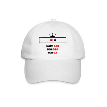 T shirt triathlon Distance M - Casquette classique - blanc/blanc - Devant