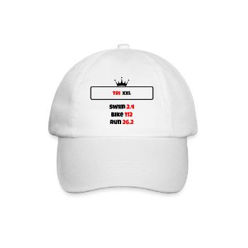 T shirt triathlon Distance XXL - Casquette classique - blanc/blanc - Devant