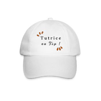tutrice au top ! - Casquette classique - blanc/blanc - Devant