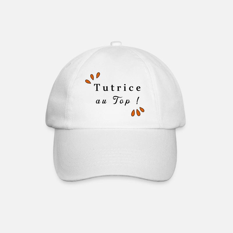 tutrice au top ! - Casquette classique - blanc/blanc
