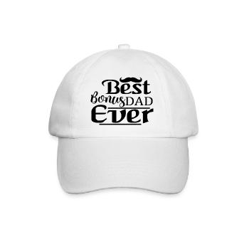 Meilleur papa bonus de tous les temps - Casquette classique - blanc/blanc - Devant