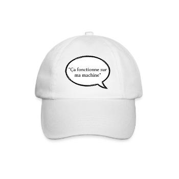 ça fonctionne sur ma machine - Casquette classique - blanc/blanc - Devant