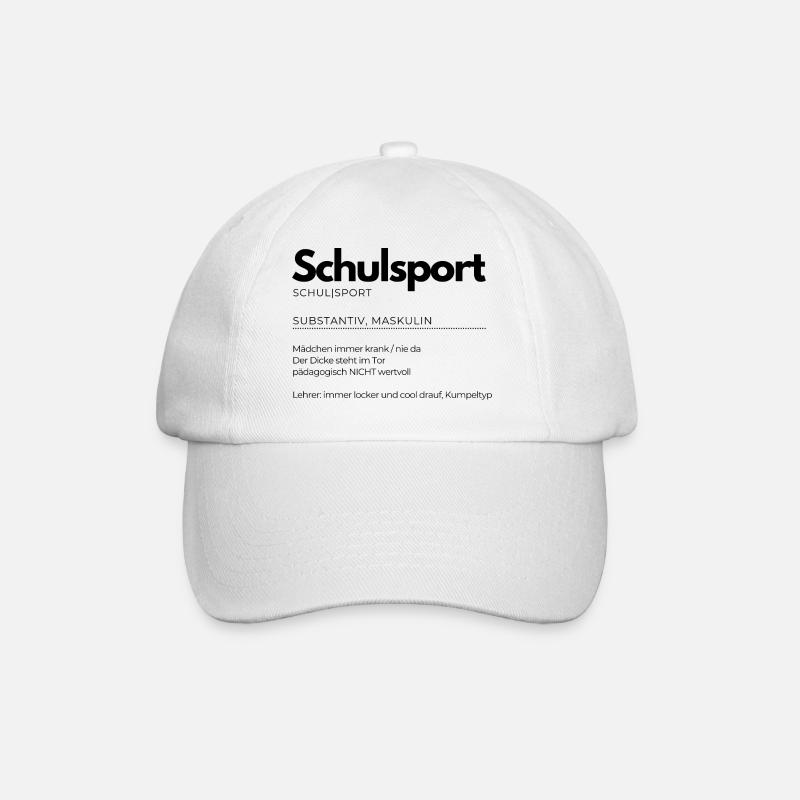 Definition Schulsport - Baseballkappe - Weiß/Weiß