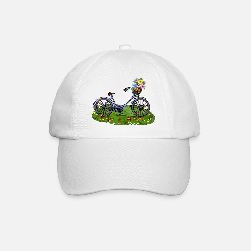 Fahrrad - Baseballkappe - Weiß/Weiß