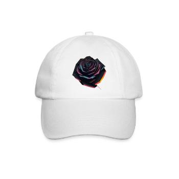 Abstract Rose - Baseball Cap - white/white - Front