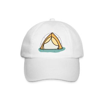 Campingplätze 3 - Baseballkappe - Weiß/Weiß - Vorne