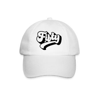 Fifty 50th Birthday Men Women 50 Years Old - Baseball Cap - white/white - Front