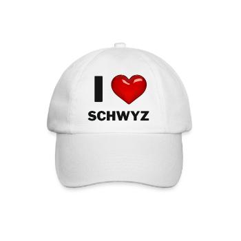 I Love Delsberg - Baseballkappe - Weiß/Weiß - Vorne