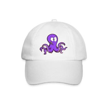 Cute Octopus - Baseball Cap - white/white - Front