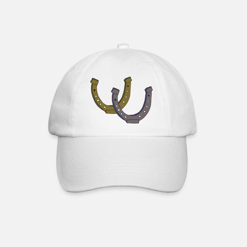 Double fer à cheval - Casquette classique - blanc/blanc
