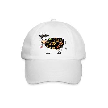 Cow - Baseball Cap - white/white - Front