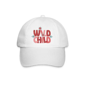 Wild Child - Fleur rétro mignonne - Casquette classique - blanc/blanc - Devant
