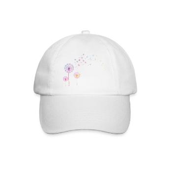 Dandelion Color Splash - Baseball Cap - white/white - Front