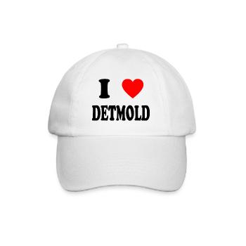 I love Detmold - Baseballkappe - Weiß/Weiß - Vorne