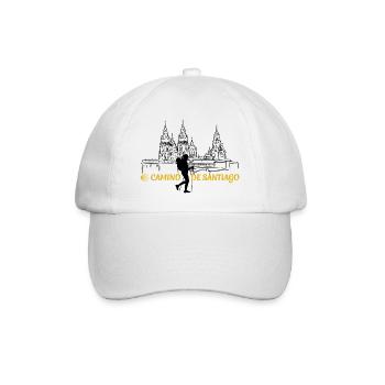 Camino de Santiago Buen Camino - Frauen - Baseballkappe - Weiß/Weiß - Vorne