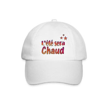 L été sera chaud - Casquette classique - blanc/blanc - Devant