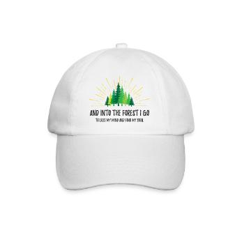 Et je vais dans la forêt - Casquette classique - blanc/blanc - Devant