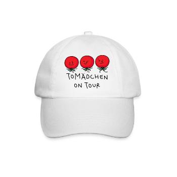 Junggesellinen Tomaten Weiberabend - Baseballkappe - Weiß/Weiß - Vorne
