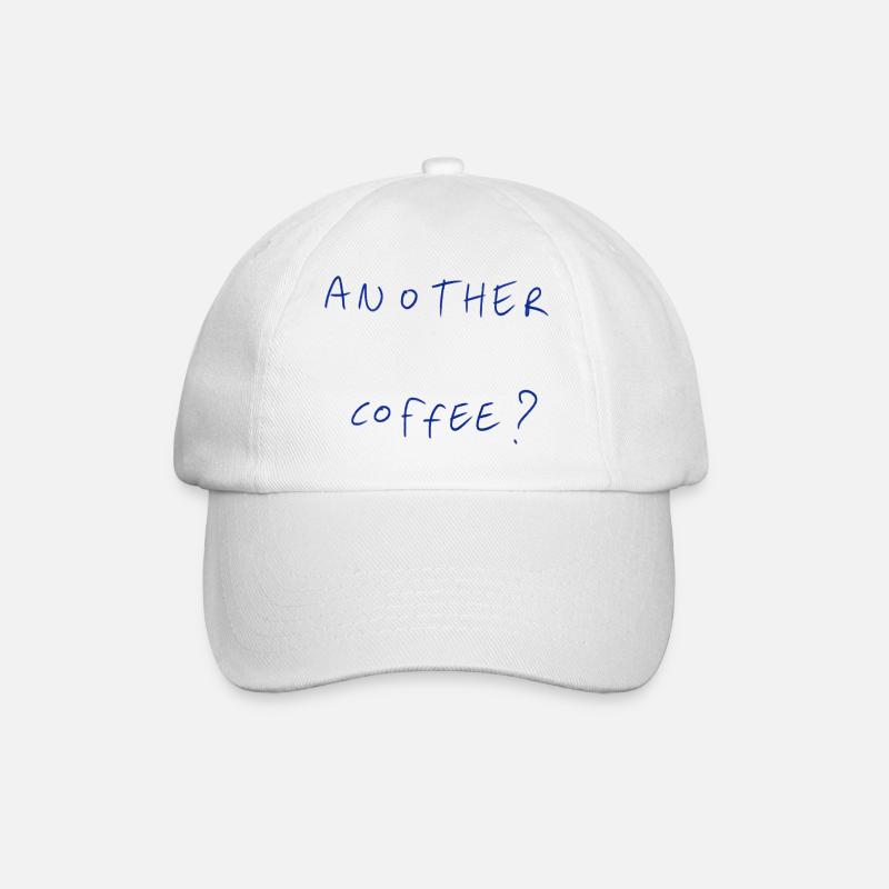 Another Coffee? - Baseball Cap - white/white