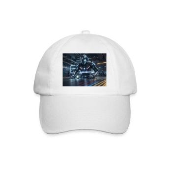 Synthèse de l’avenir de la technologie - Casquette classique - blanc/blanc - Devant
