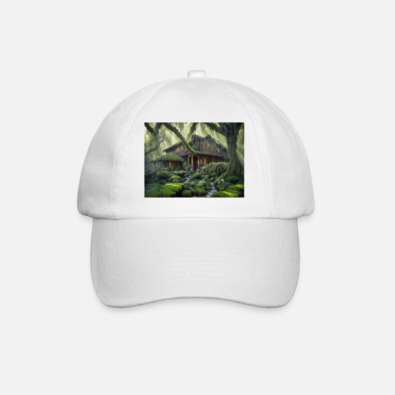 Maison magique dans les bois - Casquette classique - blanc/blanc
