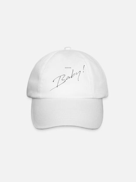 "oooh baby" - Liebe zum Detail - Baseballkappe - Weiß/Weiß