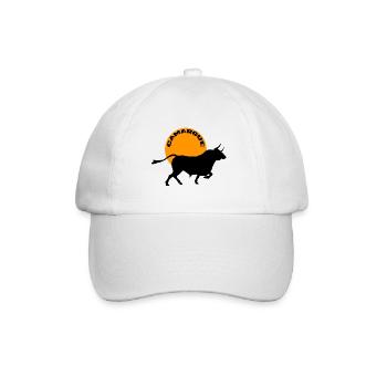 Taureau de Camargue coucher de soleil - Casquette classique - blanc/blanc - Devant