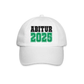 abitur 2025 - Baseballkappe - Weiß/Weiß - Vorne