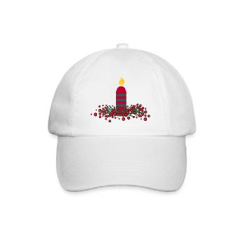 Bougie de Noël 3 - Casquette classique - blanc/blanc - Devant