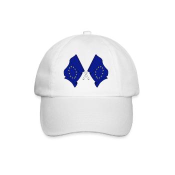 Two flags European Union - Baseball Cap - white/white - Front