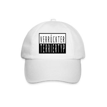geschenkidee geburtstag bachhund terrier - Baseballkappe - Weiß/Weiß - Vorne
