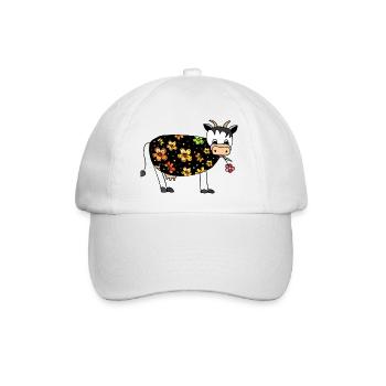 Cow - Baseball Cap - white/white - Front