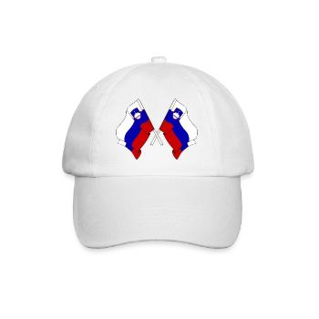 Two flags Slovenia - Baseball Cap - white/white - Front