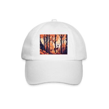 Fall Scenery (Fall Collection #10) - Baseball Cap - white/white - Front