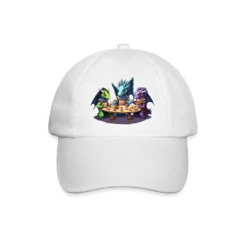 Dragon Dice Roleplay Group RPG Shirt - Baseball Cap - white/white - Front