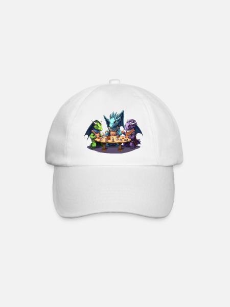 T-shirt de Dragon Dice Roleplay Group RPG - Casquette classique - blanc/blanc