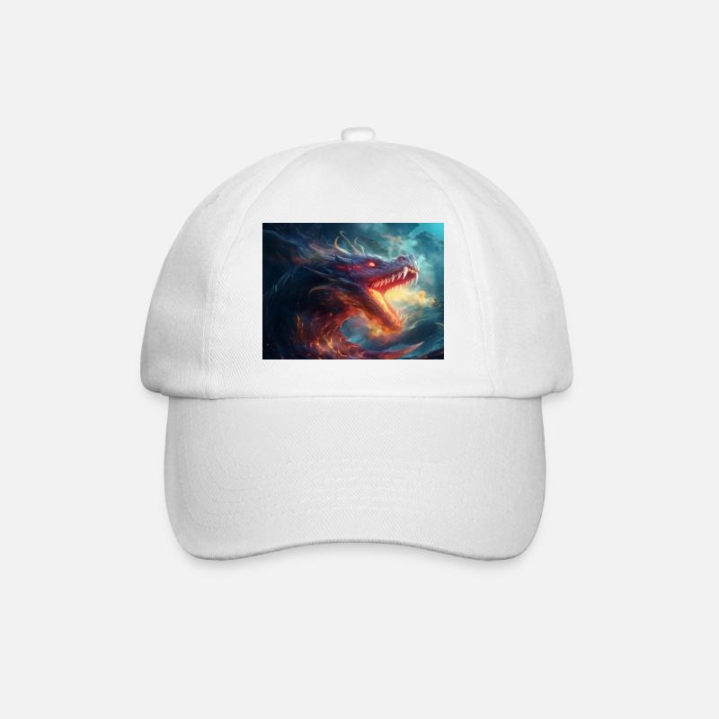 A Seamonster - Baseball Cap - white/white