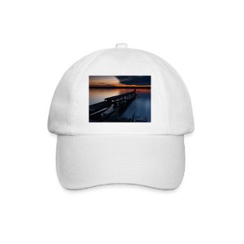 Sunset at Lake Ammersee - Baseball Cap - white/white - Front