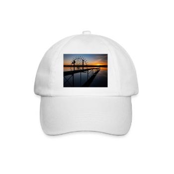 Sunset at Lake Ammersee - Baseball Cap - white/white - Front