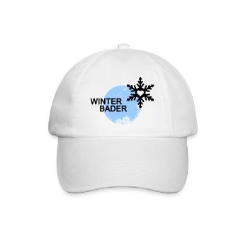 Winterbader Eisbader Winterschwimmen - Baseballkappe - Weiß/Weiß - Vorne