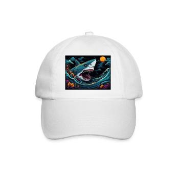 SHARK - Baseball Cap - white/white - Front